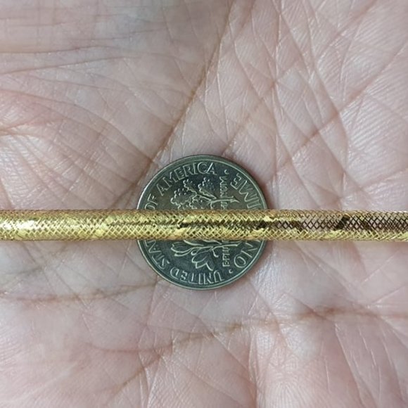 Gold Bracelet - round style mesh 18k - SOLD - Picture 5 of 11